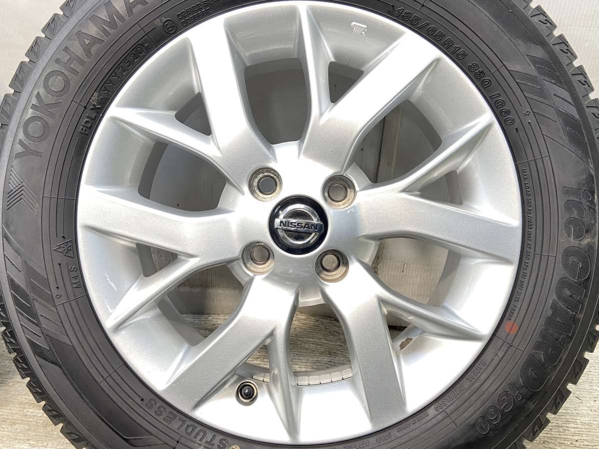 185/65R15 ヨコハマ アイスガード iG60 日産純正 15x5.5 40 100-4穴