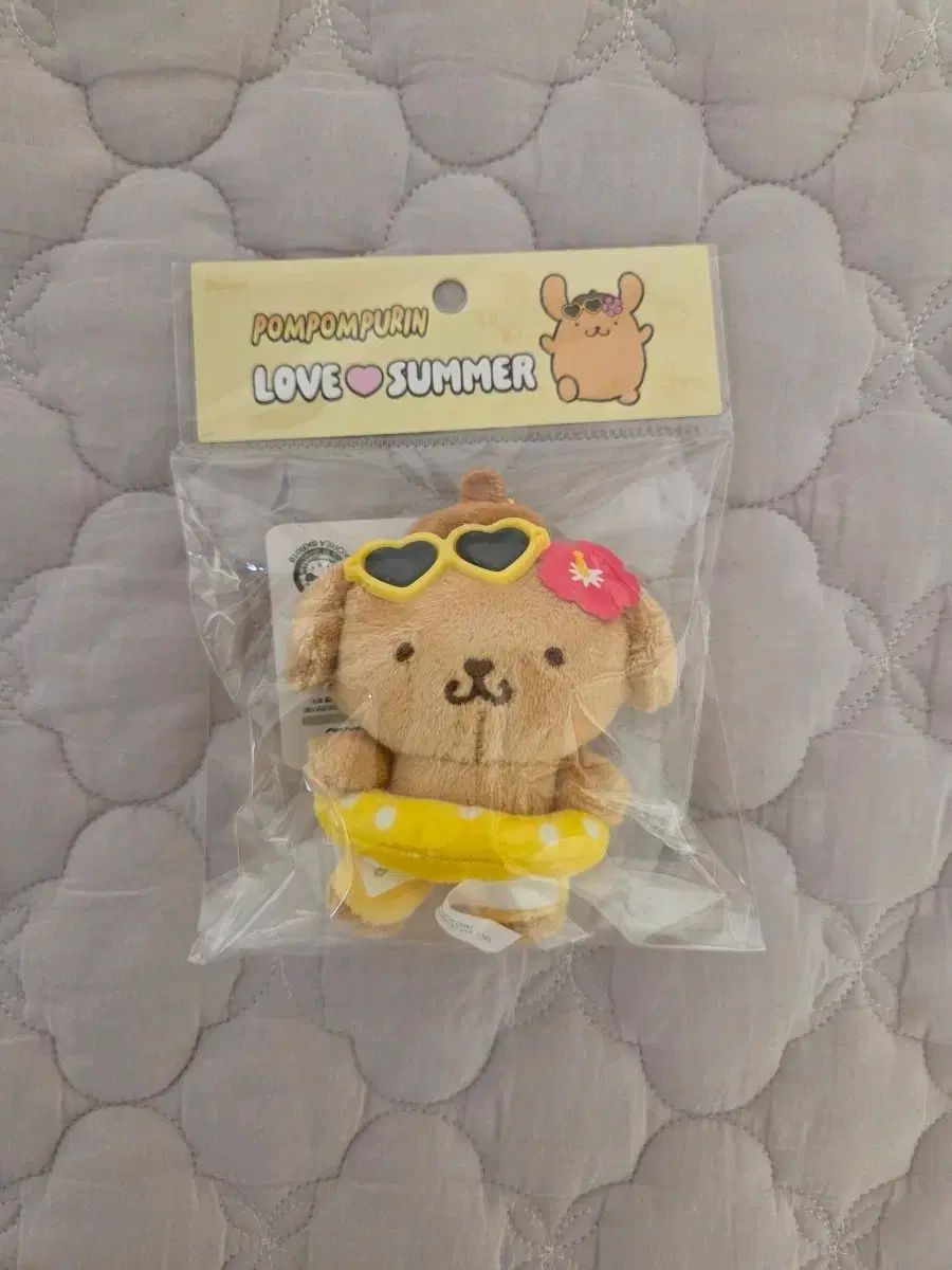 日焼け ポムポムプリン 人形 キーリング オリーブヤング Sanrio