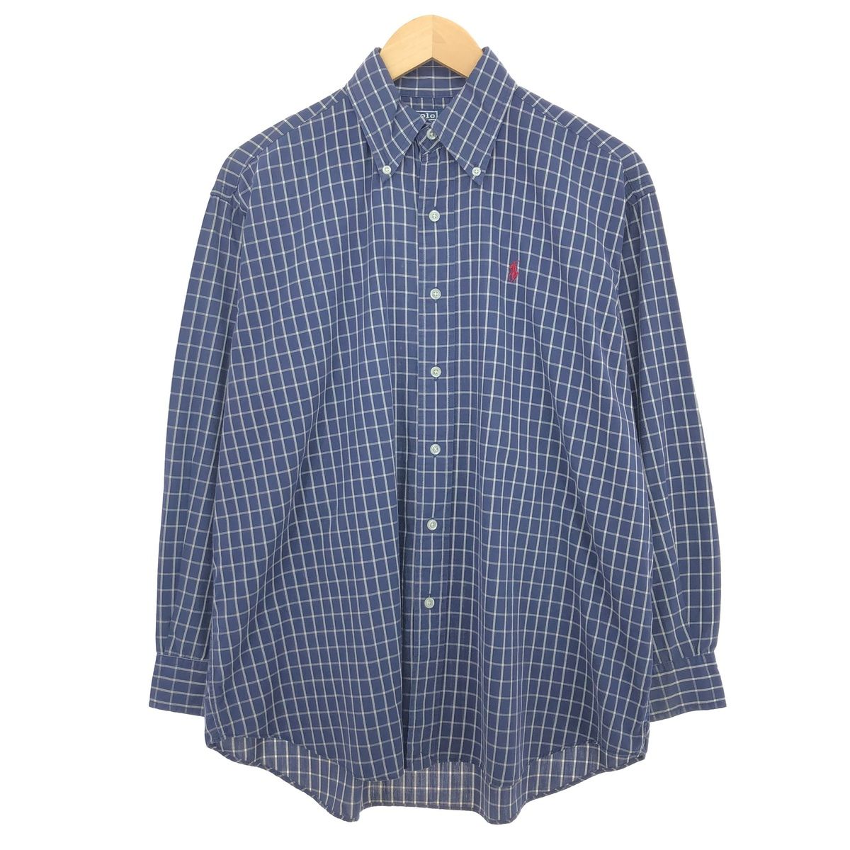 古着 ラルフローレン Ralph Lauren POLO by Ralph Lauren BLAIRE 長袖 ボタンダウンチェックシャツ メンズS/eaa421947