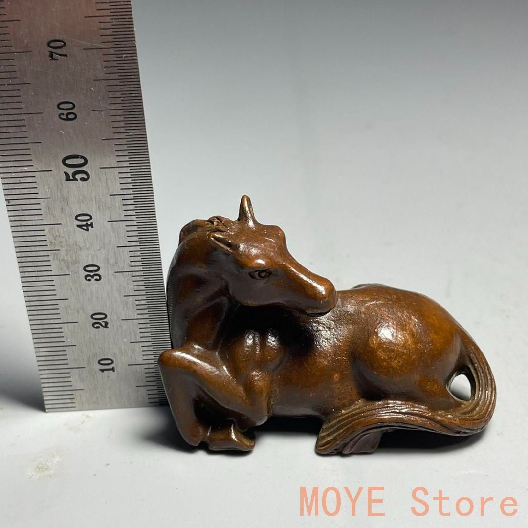 銅製 唐馬 置物 書道具 文房具 動物装飾 装飾品 工芸品 美術品 唐馬 銅製 置物