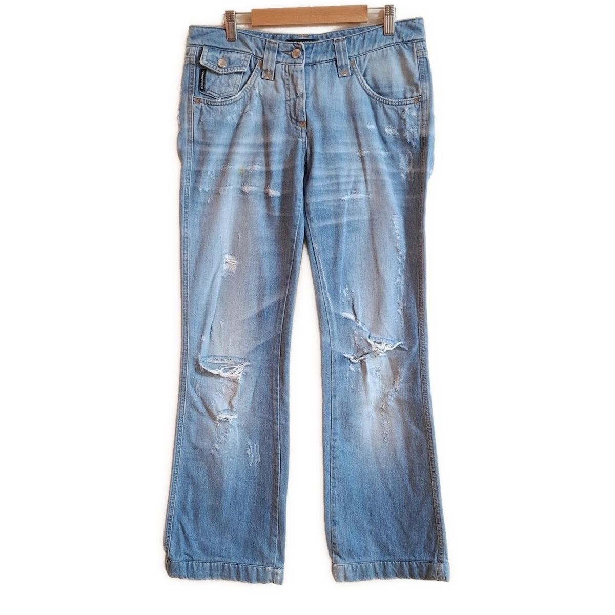 アレキサンダーワン デニムパンツ Mサイズ ロゴ入り アレキサンダー