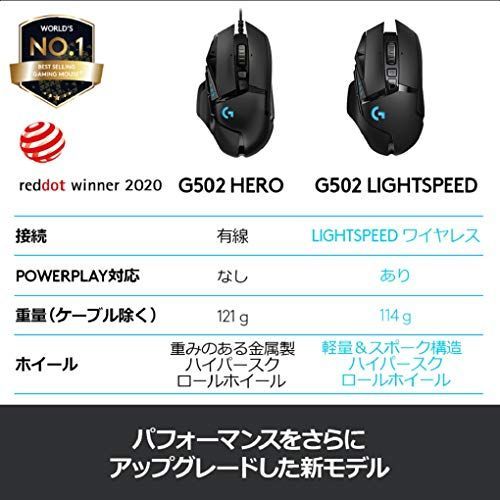 G502ワイヤレス Logicool G ロジクール G ゲーミングマウス ワイヤレス