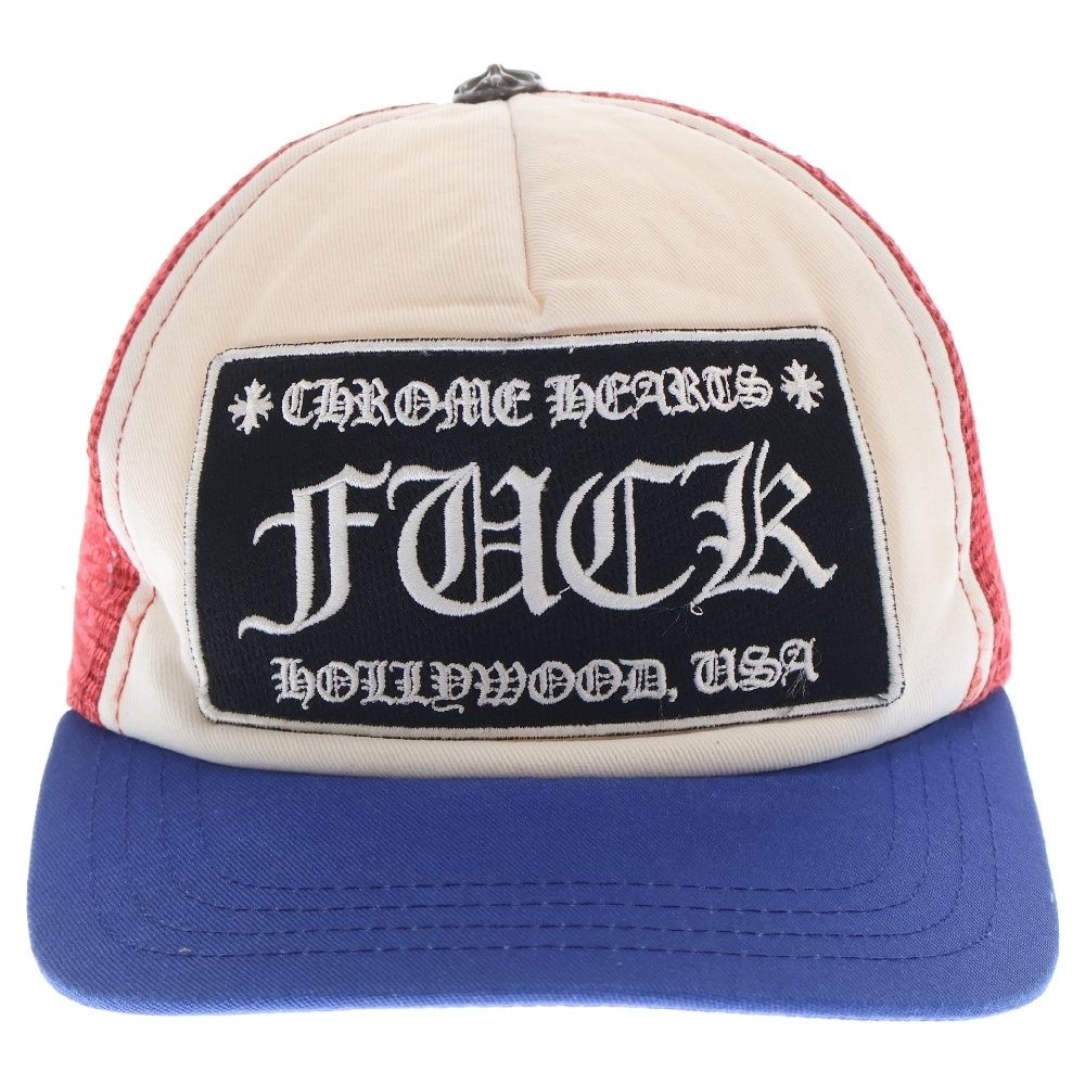 トラッカーキャップ CHパッチクロスボール付メッシュ帽子