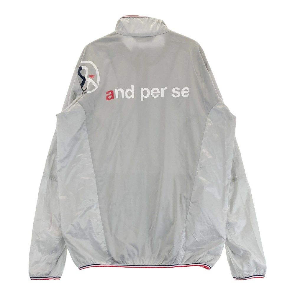 サイズ：L AND PER SE アンパスィ 2023年モデル フード付 中綿 ジップジャケット  グレー系 [240101453936] ゴルフウェア レディース ストスト サイズ：L AND PER SE アンパスィ 2023年モデル フード付 中綿