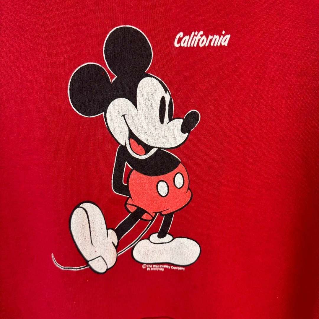 90s Disney ディズニー スウェットパーカー ミッキーマウス プリント 