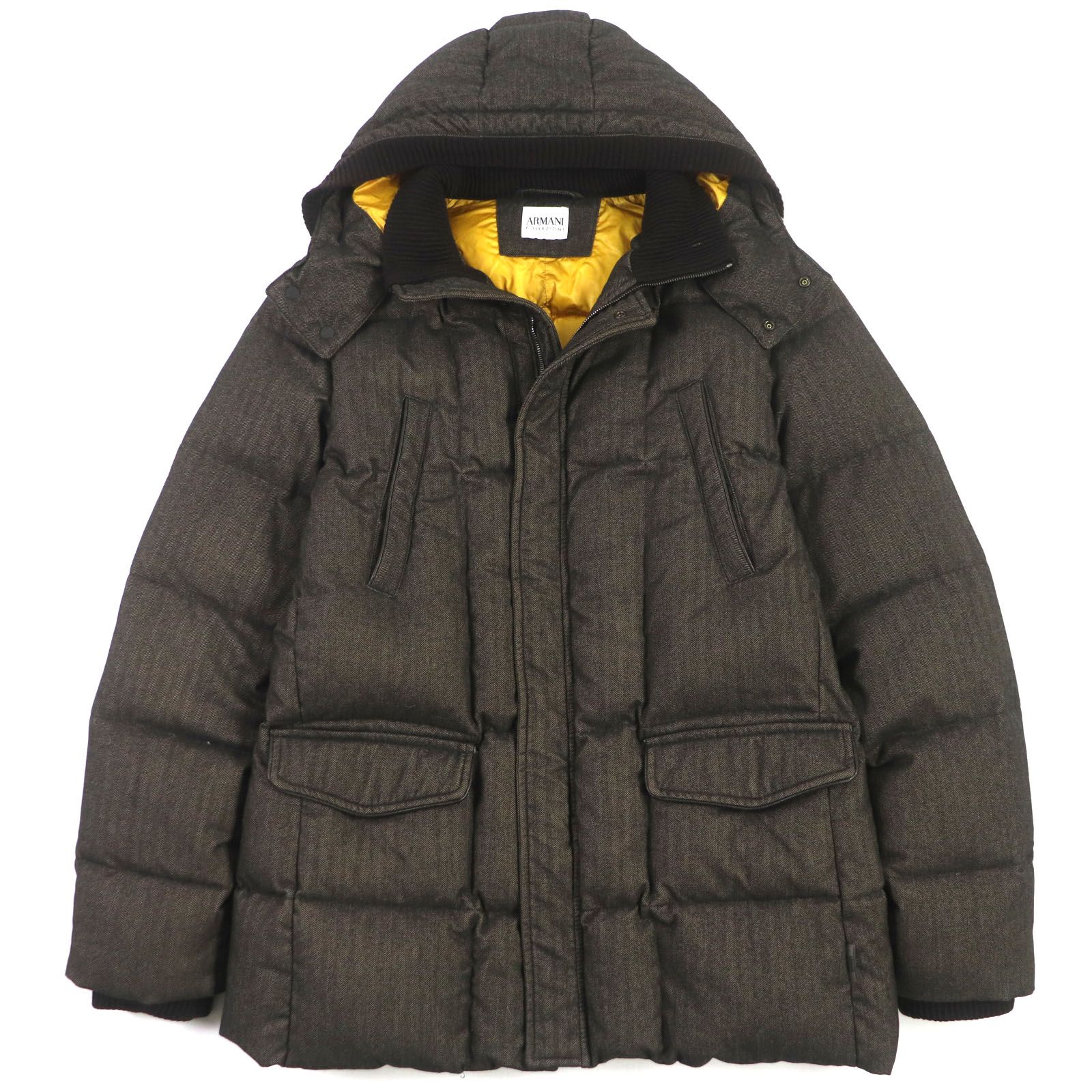 美品▽ARMANI COLLEZIONI アルマーニコレッツォーニ ヘリンボーン  