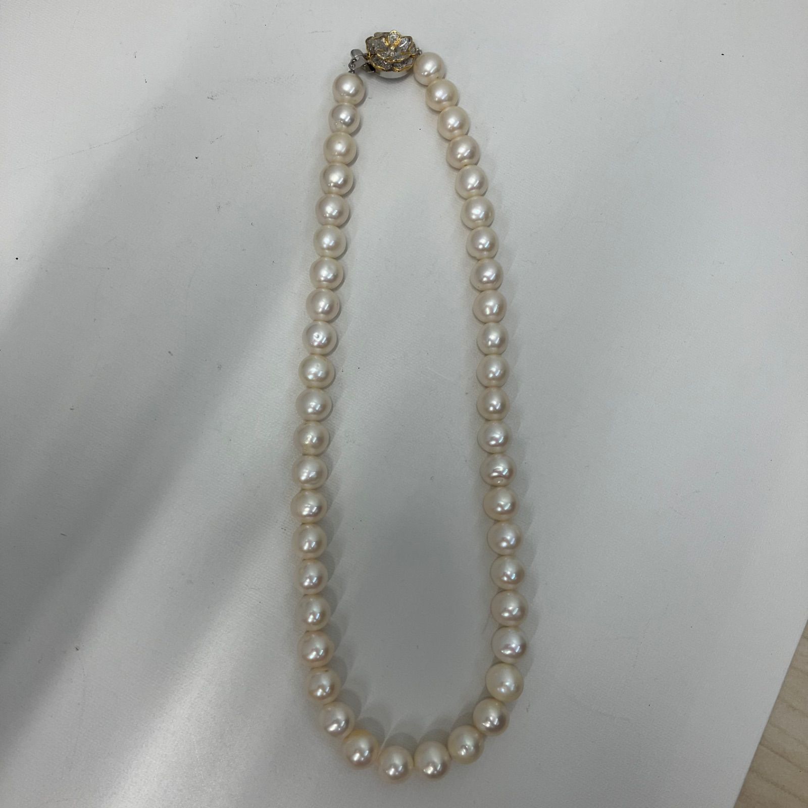 三越 大粒淡水パール ネックレス 16467】 三越 大粒 淡水パール ネックレス シルバー SV - メルカリ