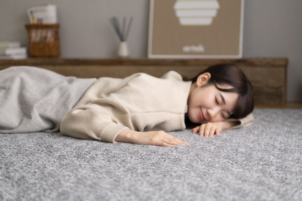  アイリスオーヤマ ラグ カーペット マット ふわふわ 杢シープ調ラグ グレー IRIS OHYAMA その他 ベビー家具 寝具