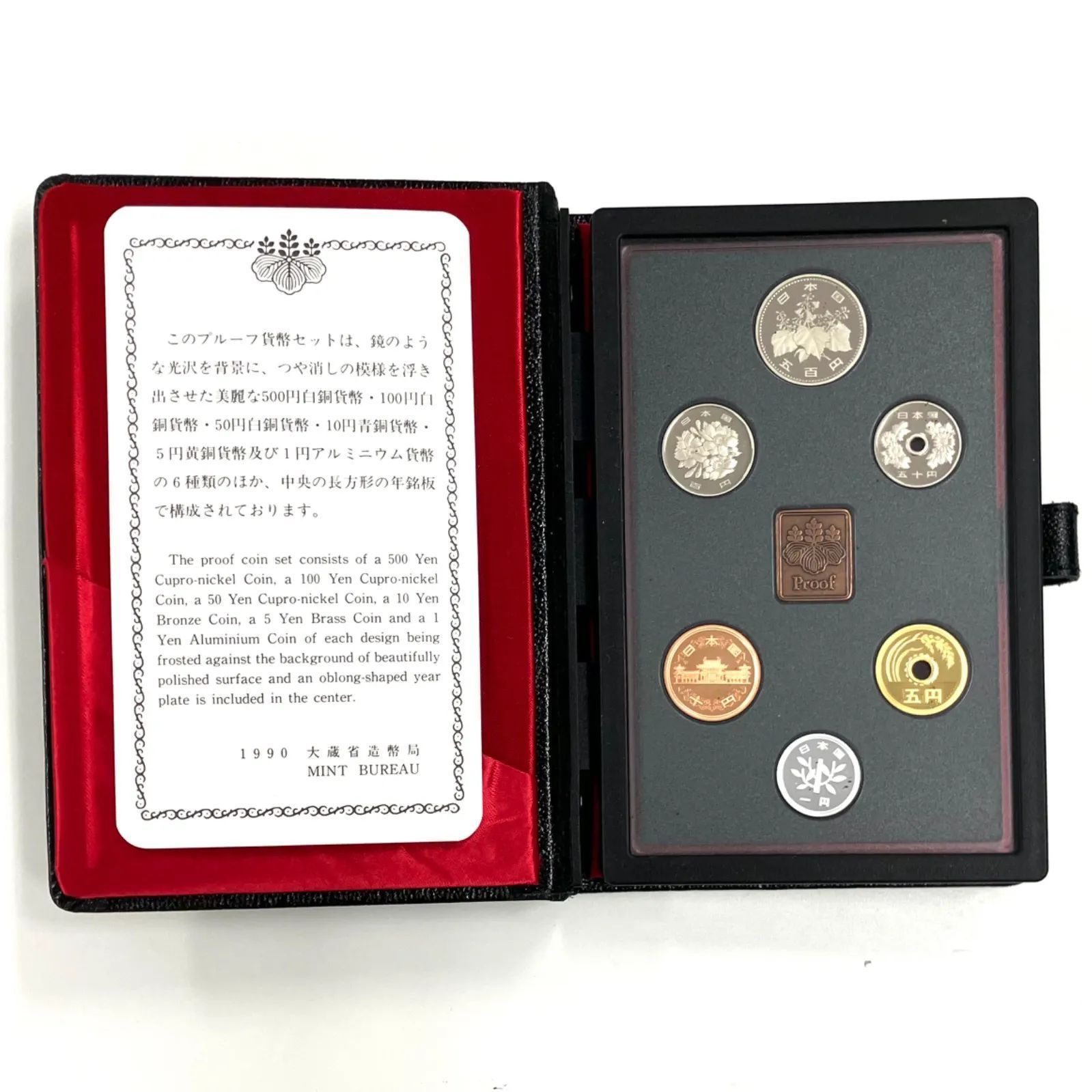 大蔵省 造幣局プルーフ貨幣セット 1990 - コレクション