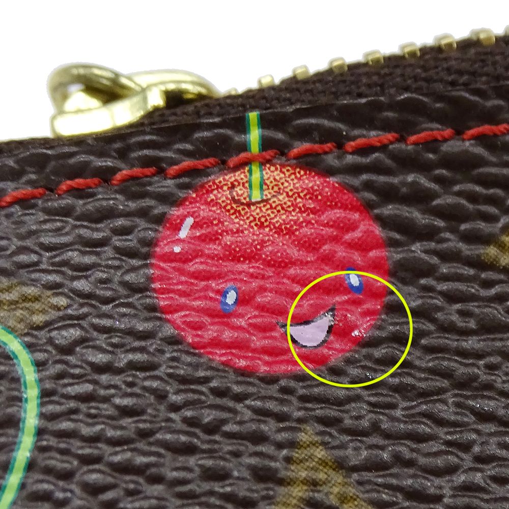 ルイヴィトン ポシェットクレ モノグラムチェリー コインケース 小銭入れ