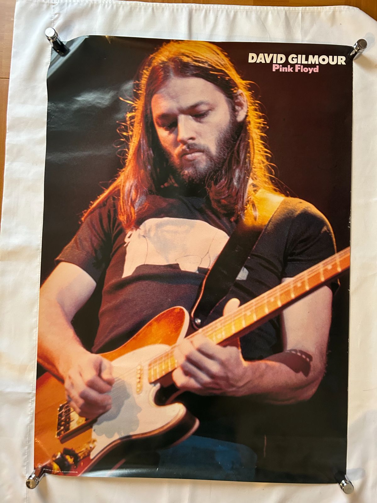 ピンク・フロイド PINK FLOYD / David Gilmour 1980年代 アルバム・プロモーション用ポスター  A1サイズ(594x840mm), image size:1200x1600