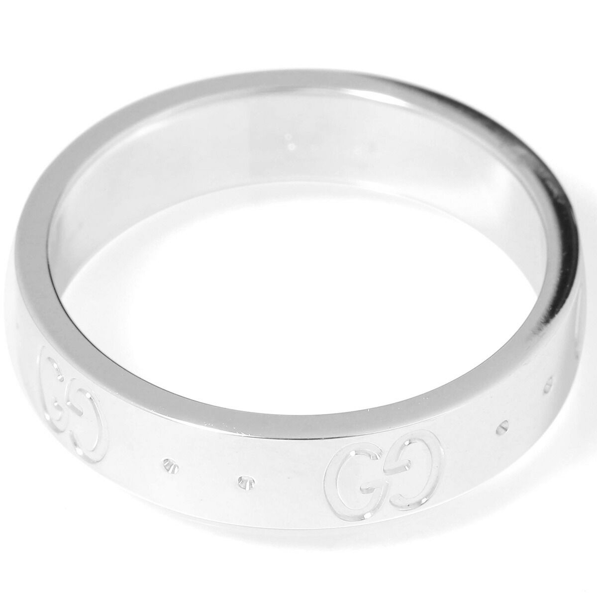 グッチ アイコンリング 指輪 K18 9号 GUCCI 中古 プレラブド 返品OK  