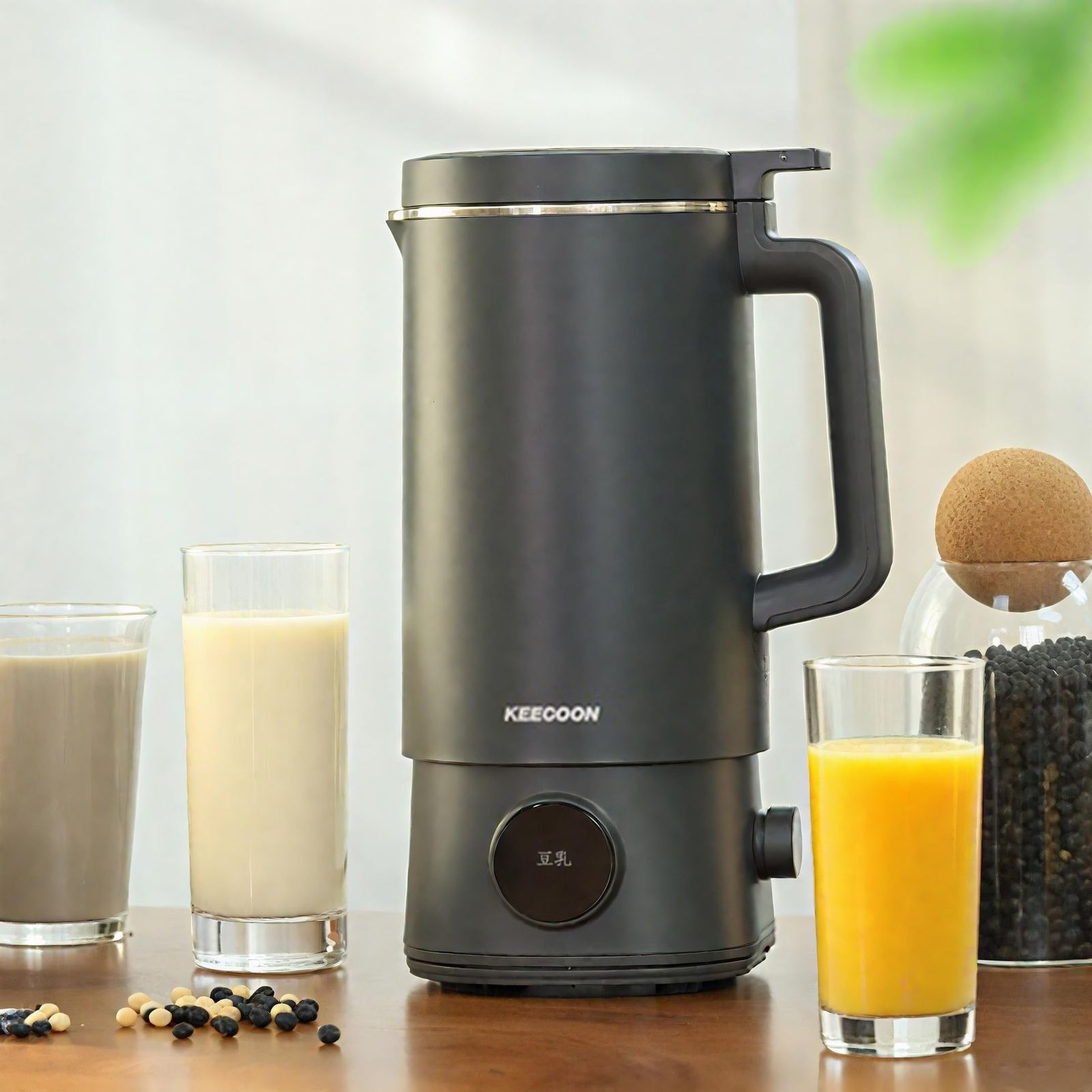 KANBLL 加熱式ミキサー 豆乳メーカー 家庭用多機能ジューサー ミキサー