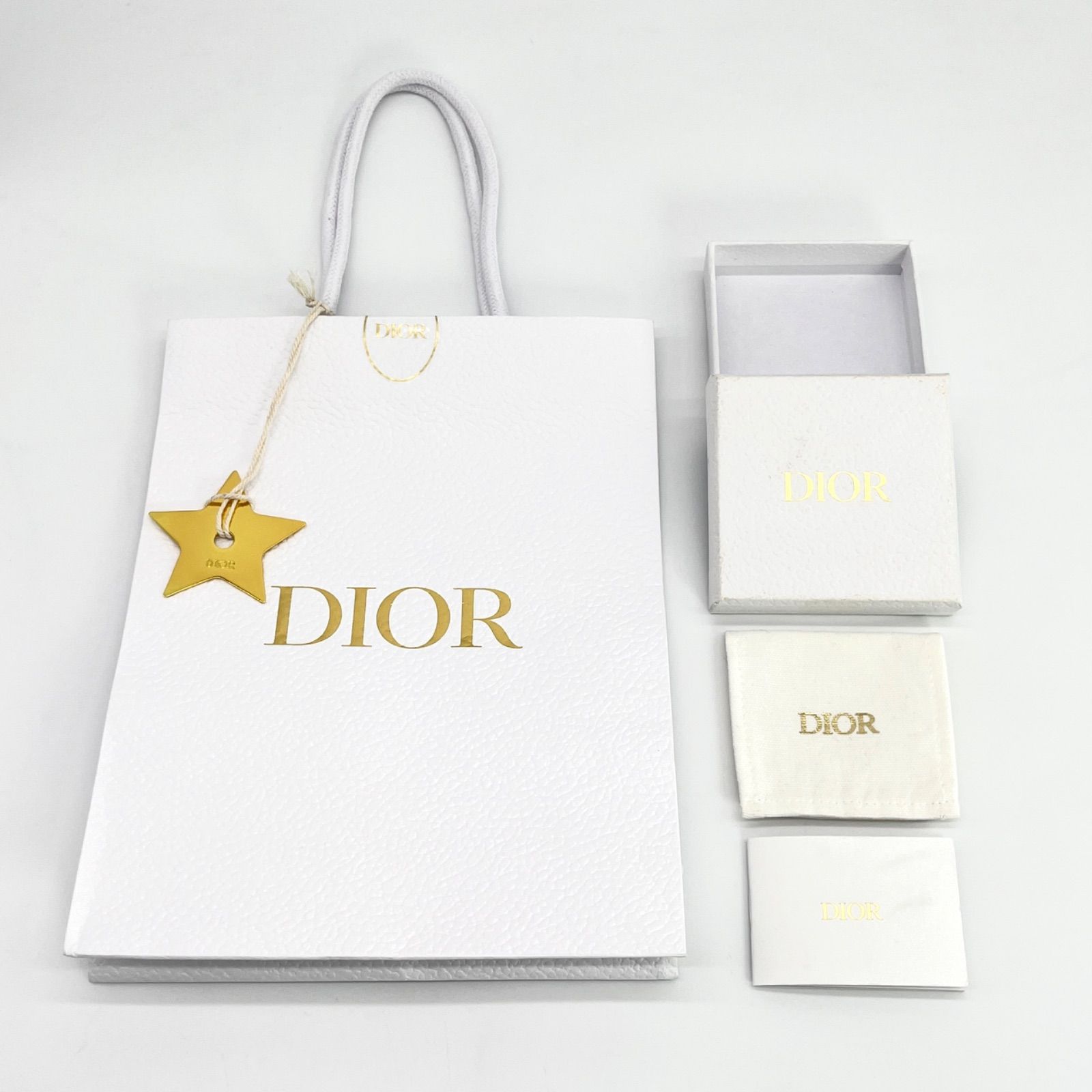 DIOR ディオール Clair D Lune リング メタル & クリスタル L 約13号 ホワイト クリスタル スウィングCDシグネチャー  ゴールドトーンメタル 箱 保存袋 冊子 ショッパーとスターチャーム 付き