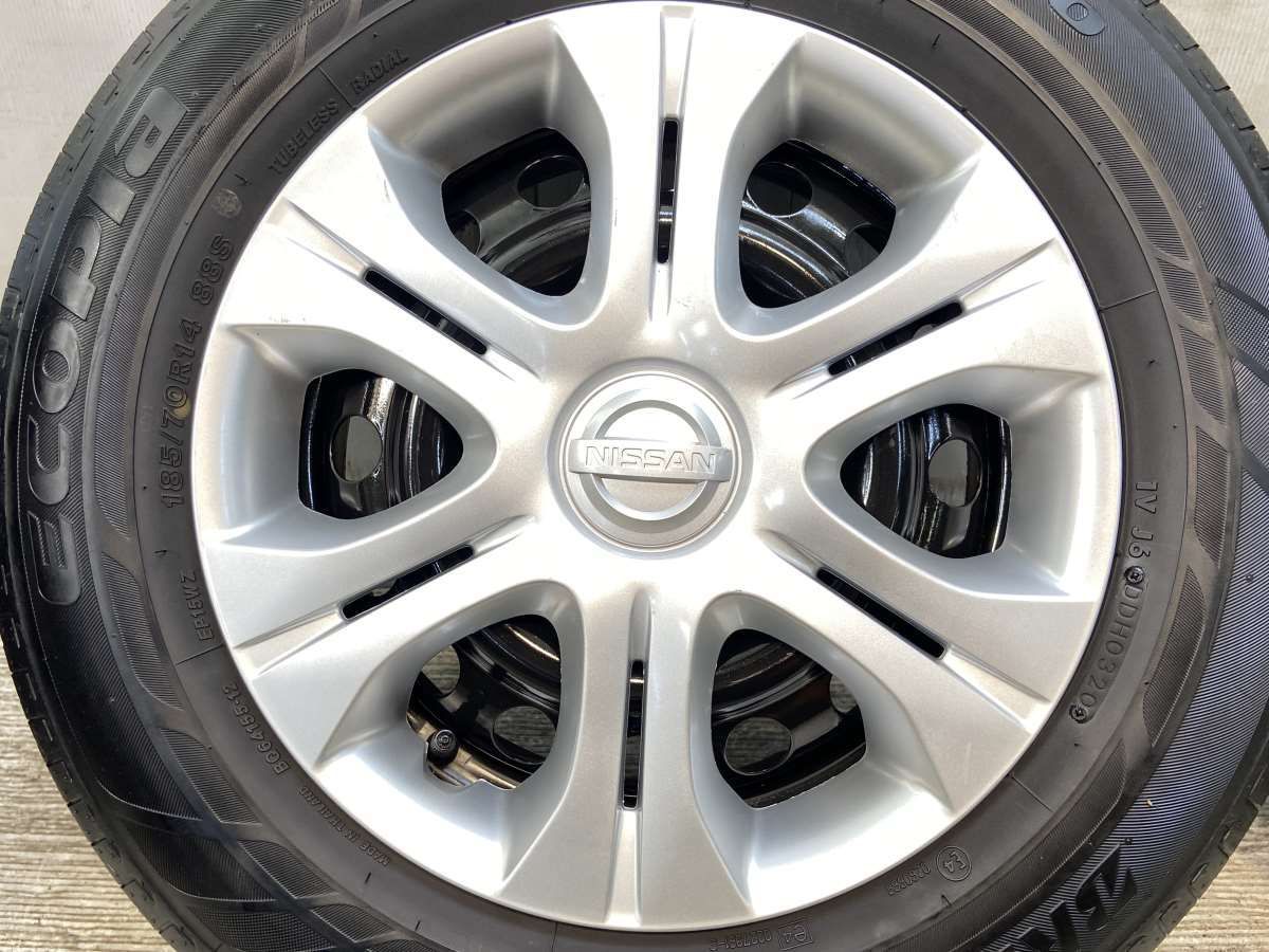 185/70R14 ブリヂストン エコピア EP150 日産純正 14x5.5 100-4