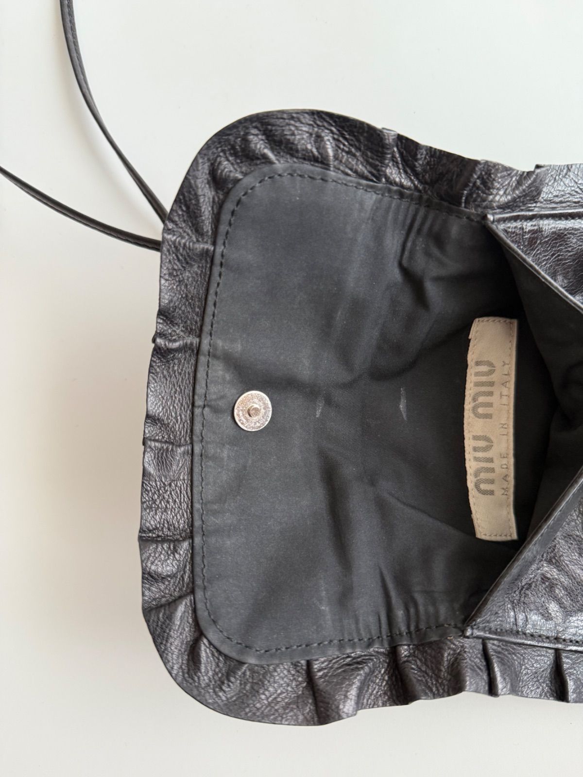 1990s MIU MIU LEATHER SHOULDER BAG ミュウミュウ archive