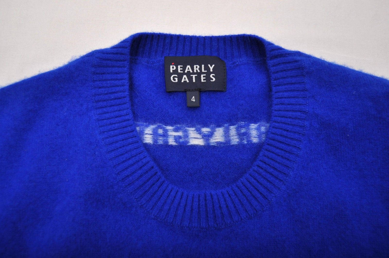 美品　パーリーゲイツ　メンズ　ニット　カシミヤ　4 中古 メンズ パーリーゲイツ PEARLY GATES セーター 4(M) 青