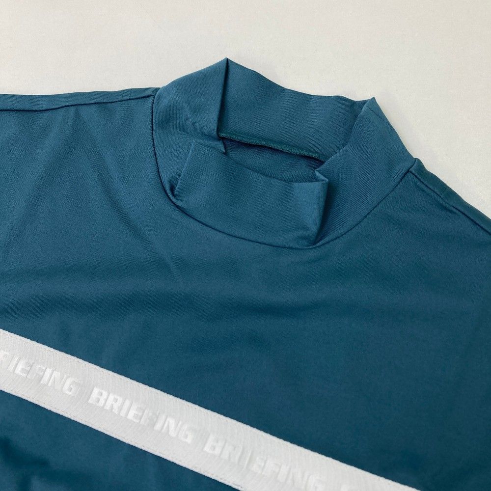 サイズ：L BRIEFING GOLF ブリーフィング 2024年モデル ハイネック半袖Tシャツ  ネイビー系 [240101487972] ゴルフウェア メンズ ストスト BRIEFING GOLF ブリーフィング 2024年モデル ハイネック半袖T