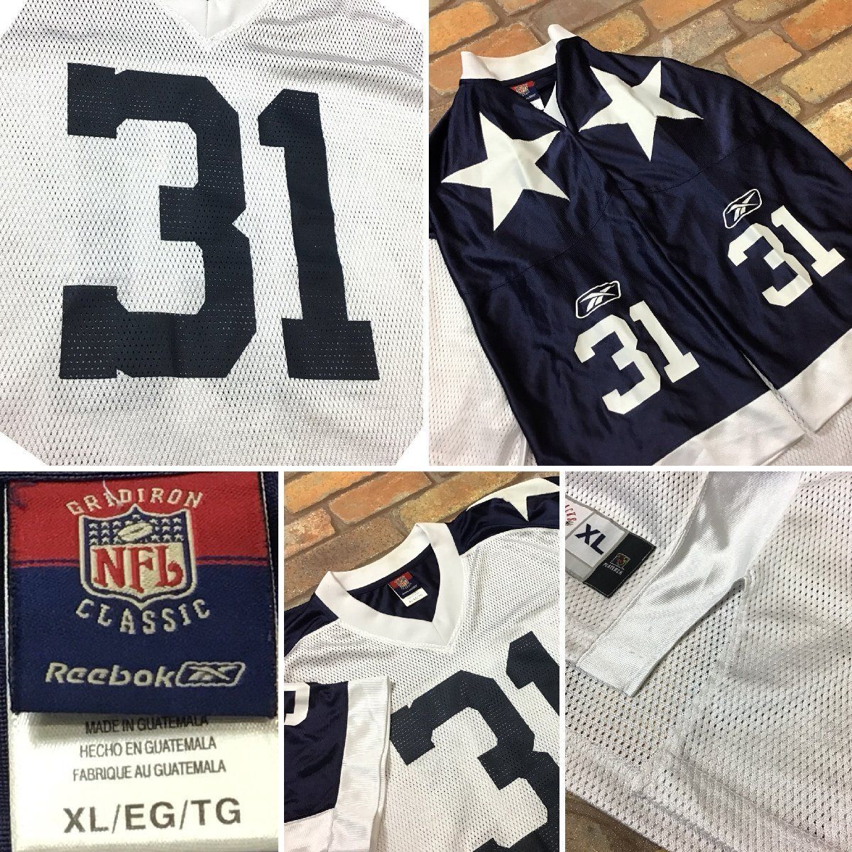 MS1-023☆USA直輸入☆海外正規品【NFL ダラス・カウボーイズ】リーボック社製 R.Williams 両面ナンバリング ゲームシャツ【メンズ  XL】ネイビー ストリート アメフト レプリカ - メルカリ