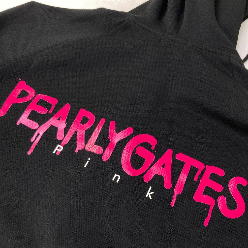 サイズ：5 PEARLY GATES パーリーゲイツ 2023年 ジップパーカー  ブラック系 [240101463741] ゴルフウェア メンズ ストスト サイズ：5 PEARLY GATES パーリーゲイツ 2023年 ジップパーカー