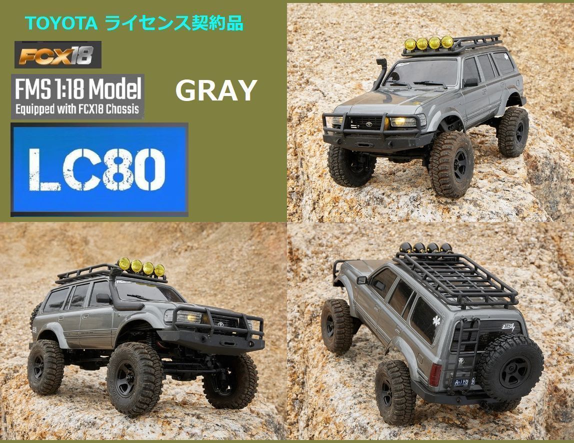 NEW ☆ 1/18 FMS FCX18 LC80 TOYOTA Land Cruiser RTR ( RC 4wd