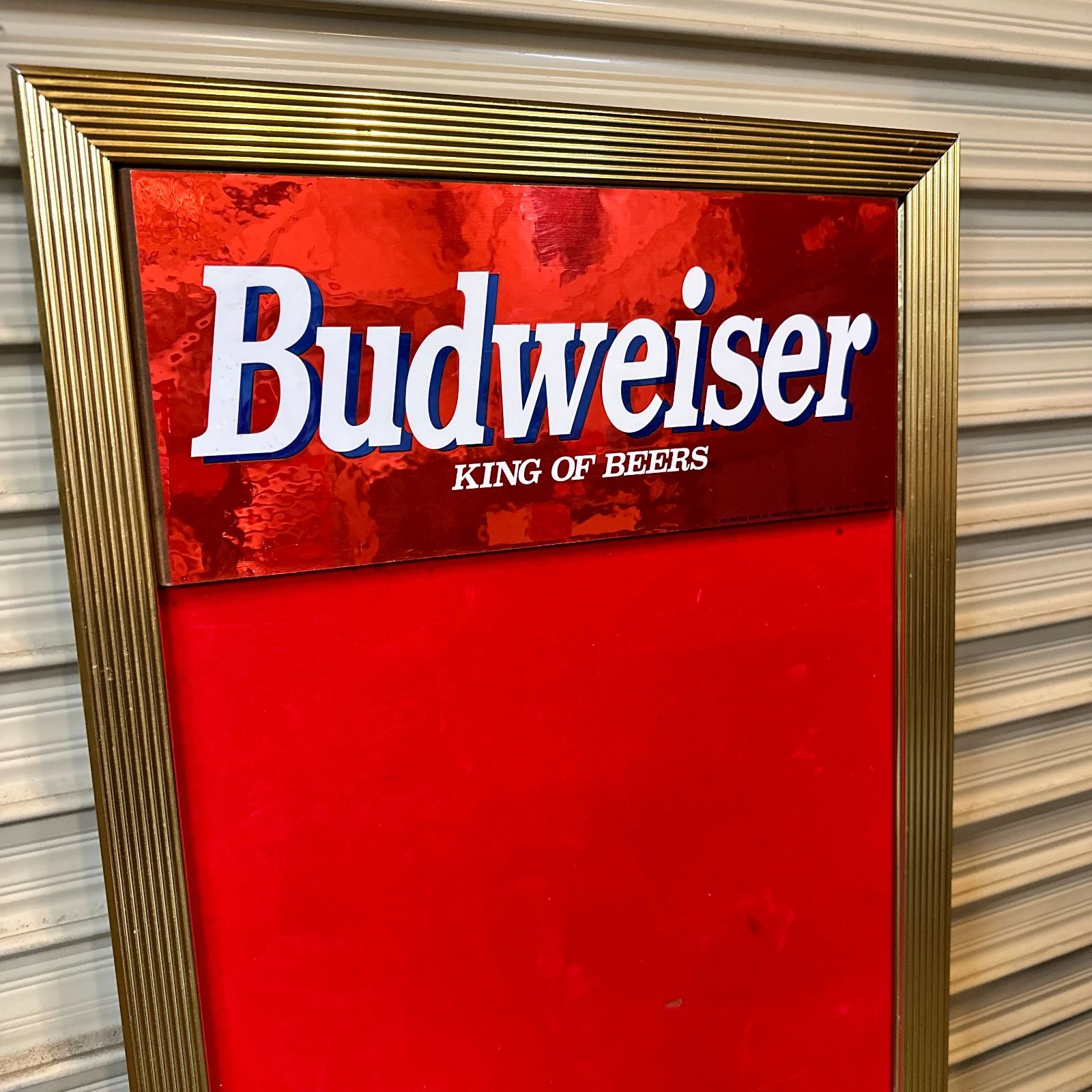 バドワイザー　メニューボード　アメリカンビンテージ Budweiser（バドワイザー） メニューボード サインボード 1990 - メルカリ
