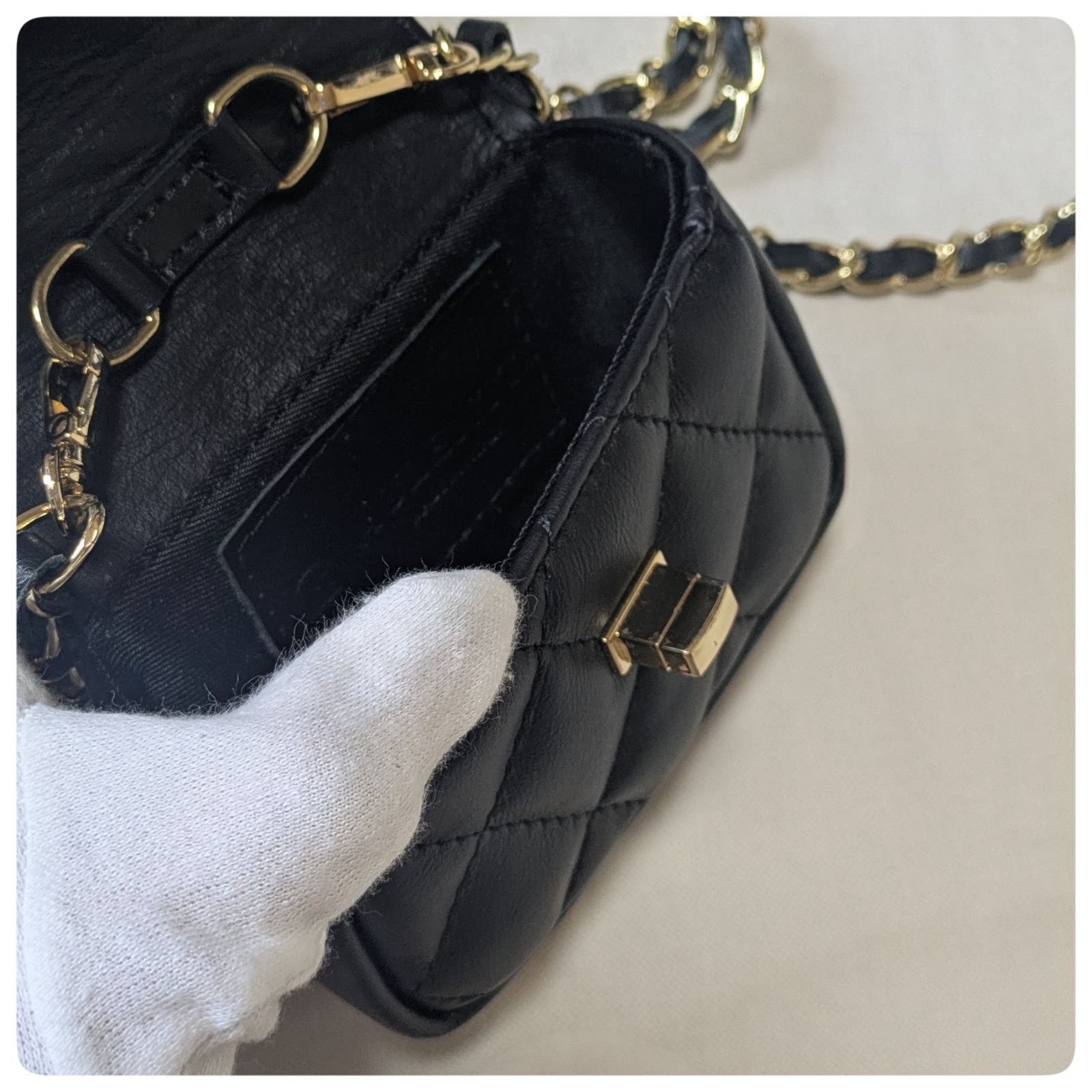 即日発送】スローブイエナ オウレンティ ミニキルティングショルダー 