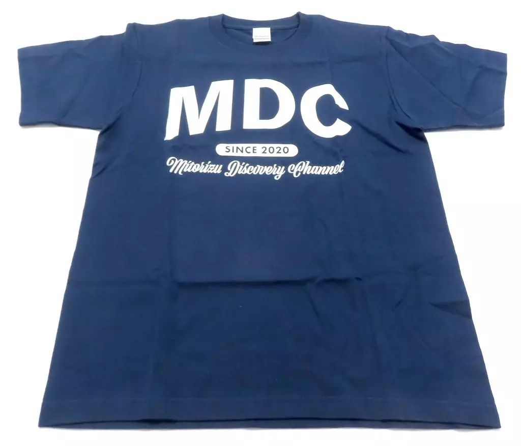 中古】Tシャツ 見取り図 ロゴTシャツ ネイビー Mサイズ