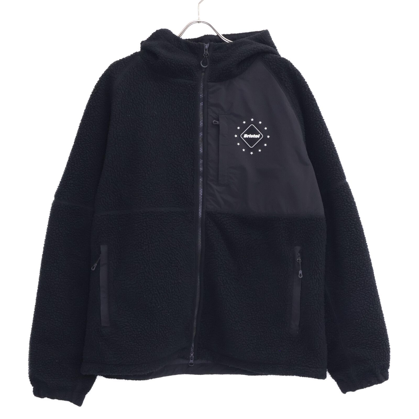 FCRB】ボアフリースビッグロゴフーデッドブルゾン