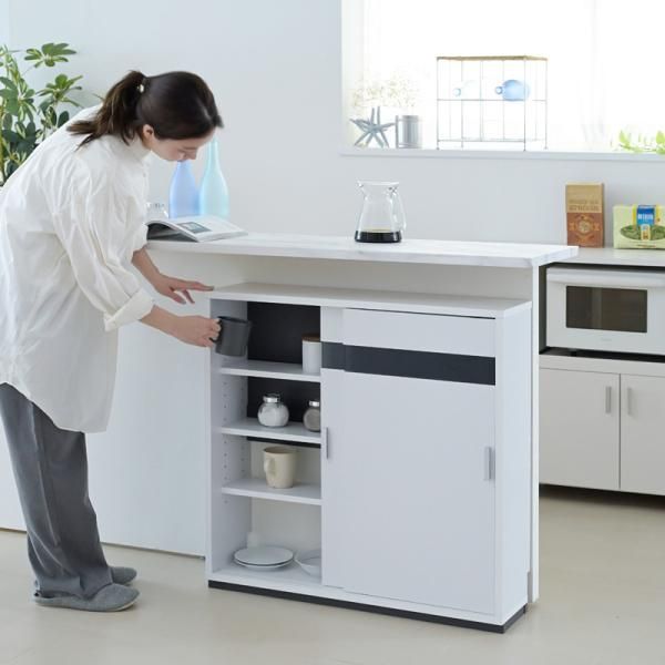 レンジ台「シュランク」幅60cm キッチン収納 レンジボード高さ180（672