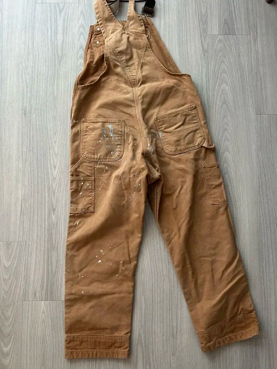 カーハートオーバーオールブラウン36×36ダブルニー裏地付き24時間発送 中古・古着通販】CarHartt (カーハート) ダブルニー