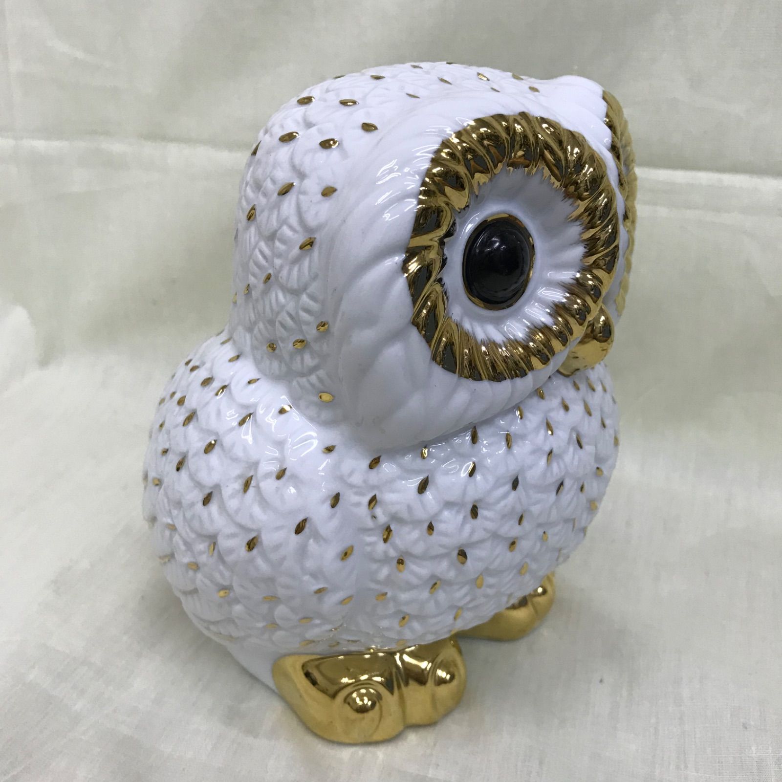 HK】 Royal Porcelain ロイヤルポーセリン ふくろう 置物 貯金箱