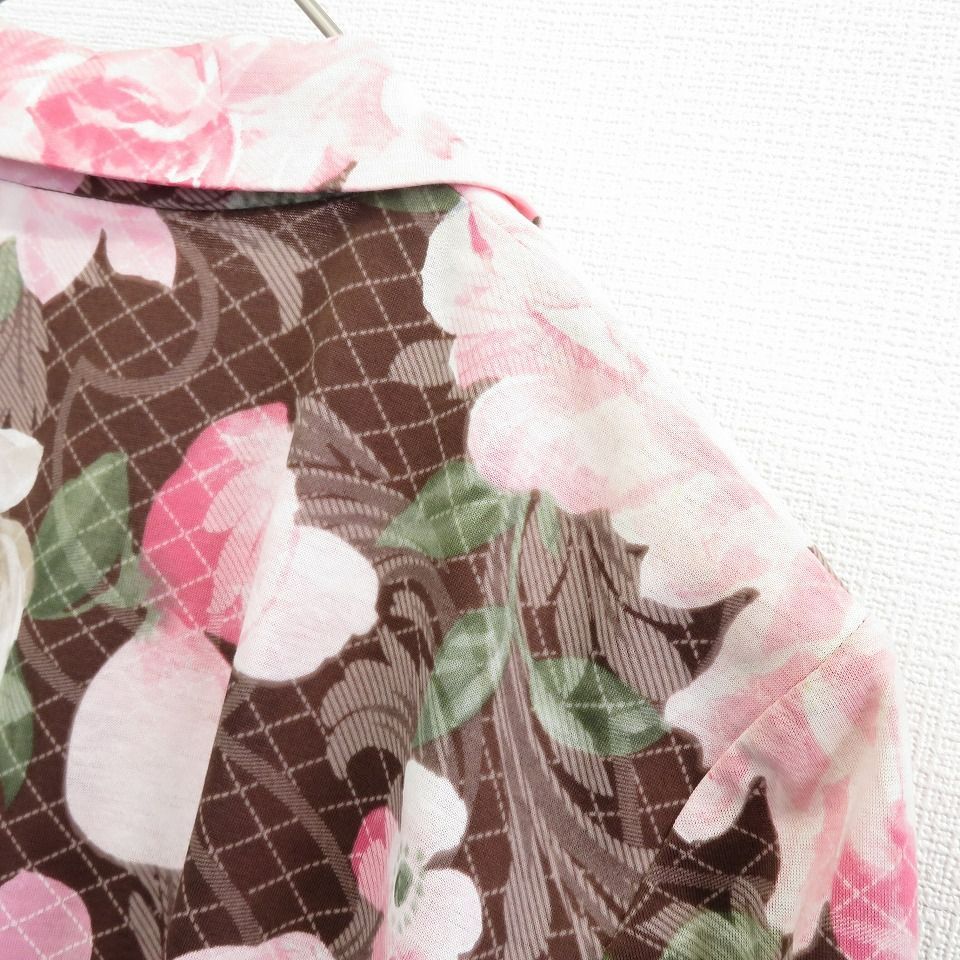 リオラ Liola ワンピース ロング ヴィンテージ イタリア製 金釦 花柄