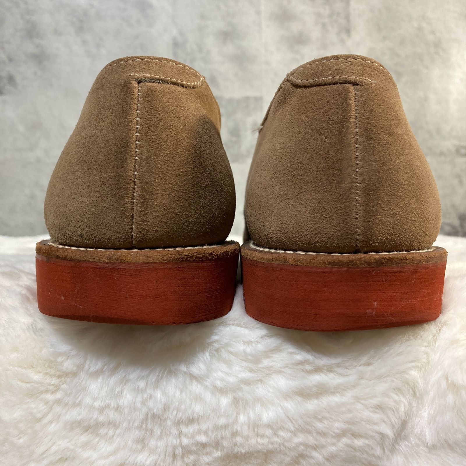 WALK OVER モカシン スエード ベージュ　28cm 90s USA製 WALK OVER スエードシューズ DERBY ベージュ 27.0