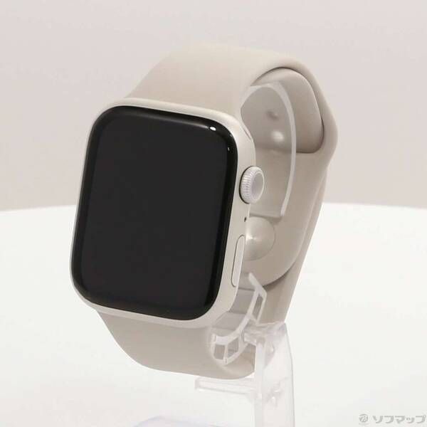 〔 品〕 Apple Watch Series 8 GPS 45mm スターライトアルミニウムケース スターライトスポーツバンド 262