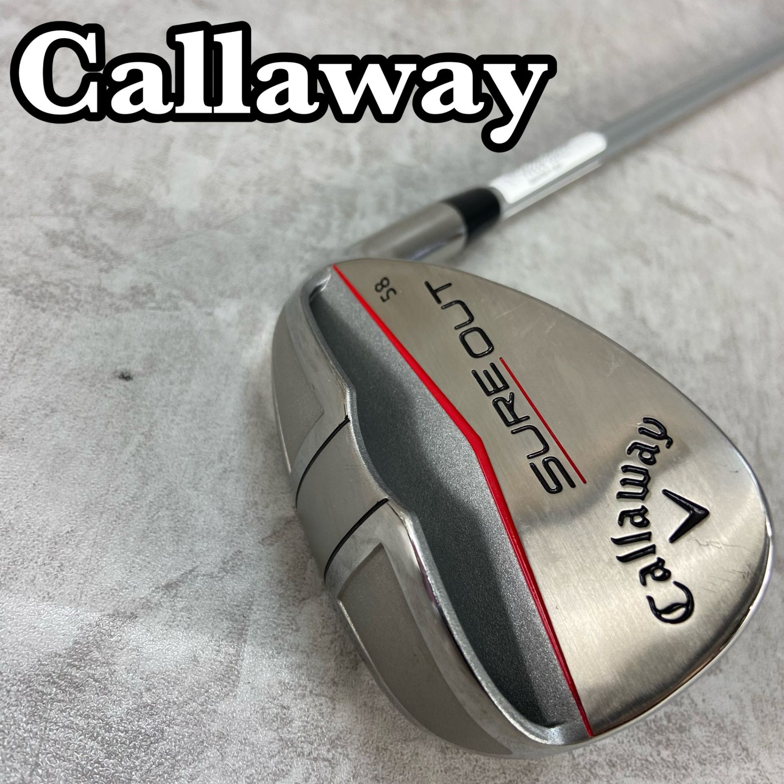 Callaway キャロウェイ SUREOUT シュアアウト レディースゴルフSW カーボン 58° 右利き用 WEDGE ウェッジ サンド 33.25インチ
