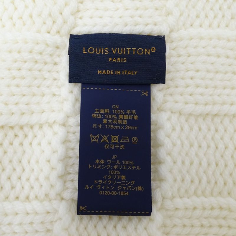 ルイ・ヴィトン LOUIS VUITTON マフラー ダミエ レディース