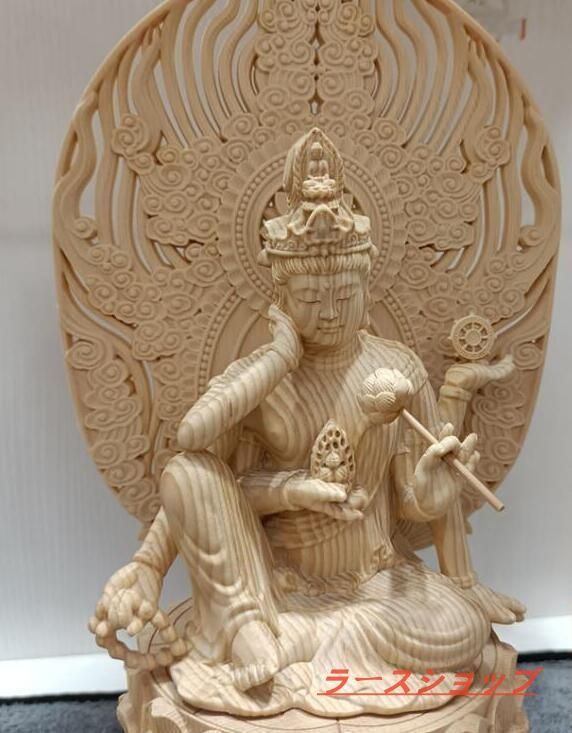 最高級品 総檜材 仏教工芸品 木彫仏教 精密彫刻 極上品 仏師