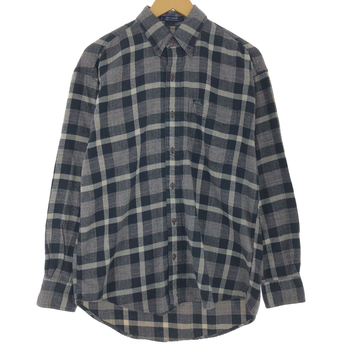 古着 90年代 ラルフローレン Ralph Lauren CHAPS チャップス 長袖 ボタンダウン フランネルチェックシャツ メンズM相当/eaa476712