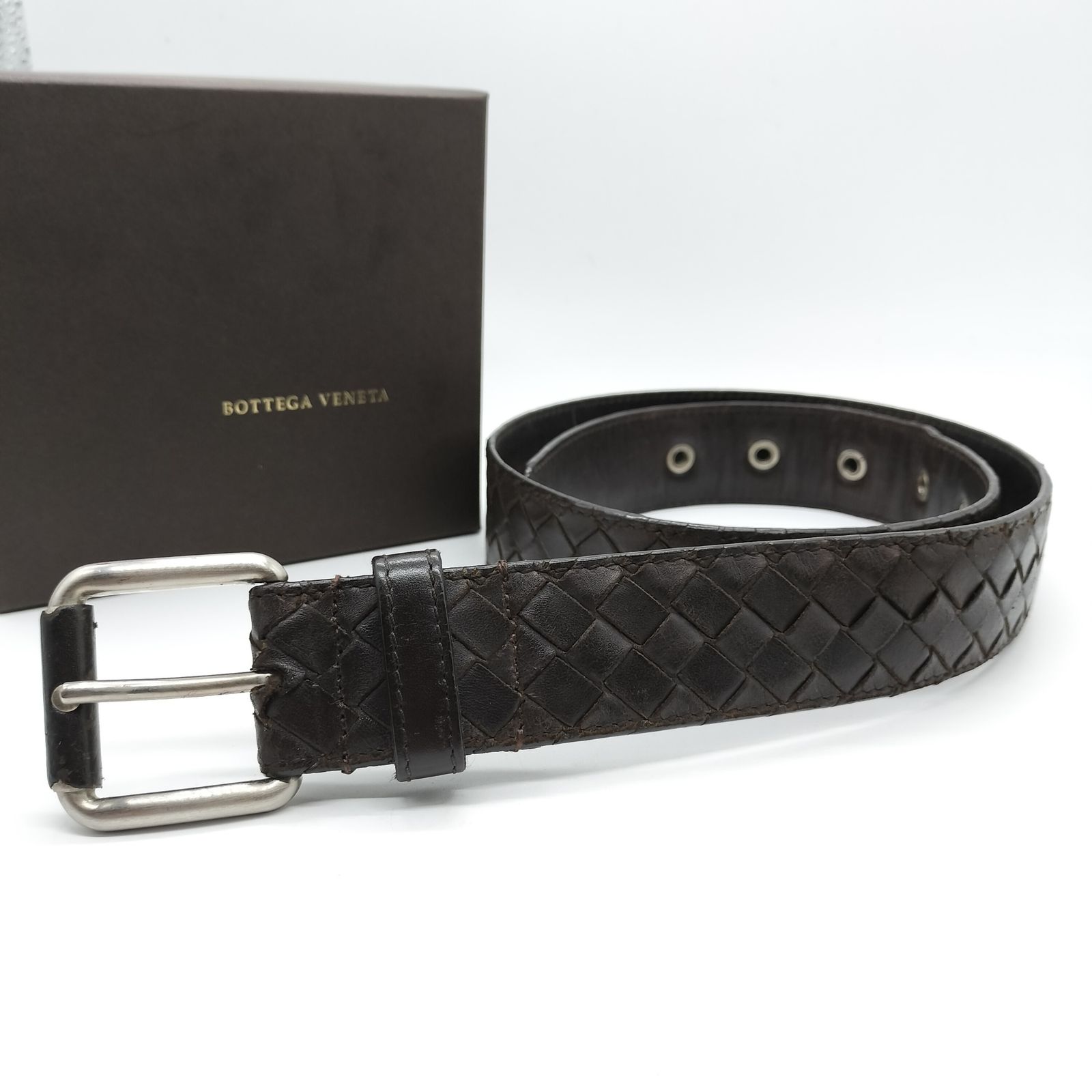 BOTTEGA VENETA ボッテガヴェネタ イントレチャート 編み込みベルト 洗練された編み込みの美✨】 ボッテガ・ヴェネタ ベルト