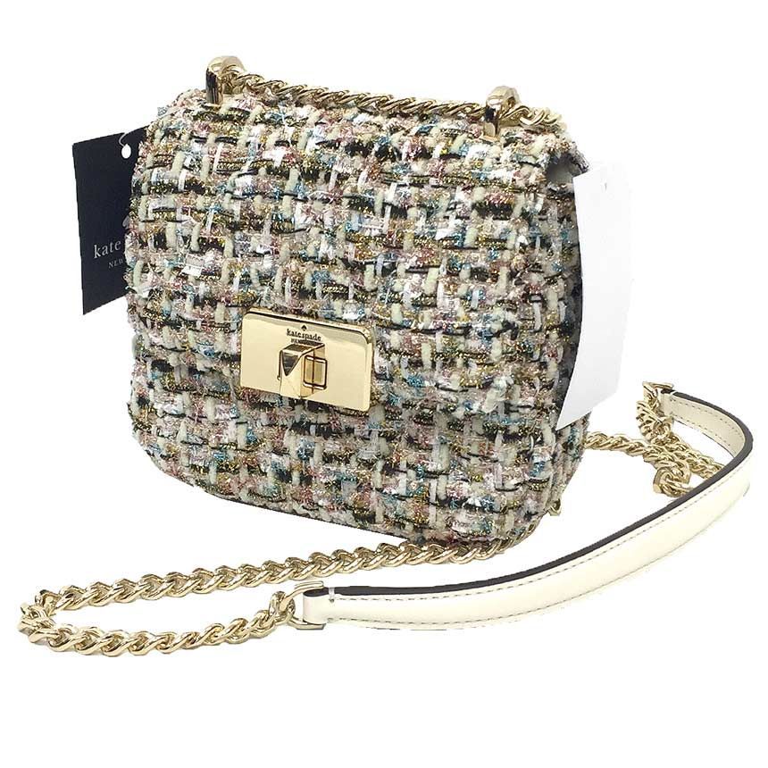 kate spade ケイトスペード ツイード バッグ carey tinsel tweed micro 