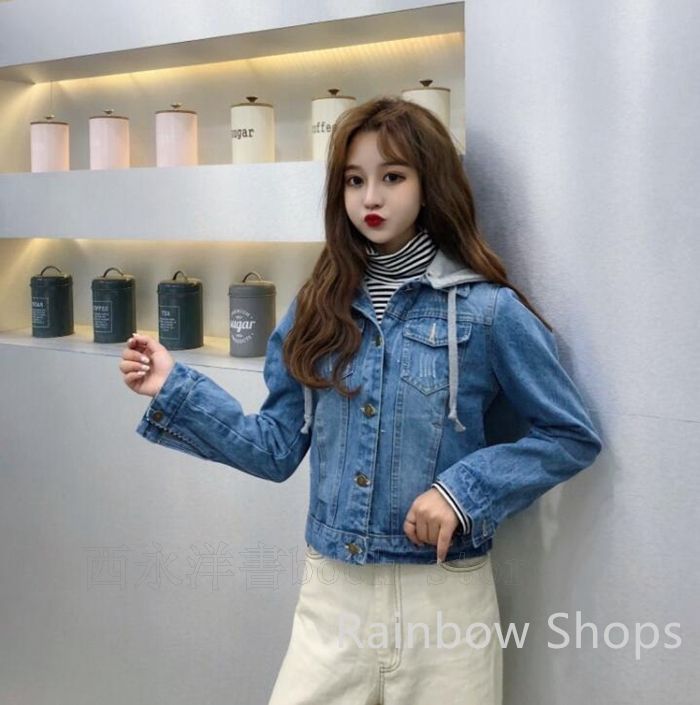 新品未使用 フード付きデニムジャケット デニムジャケット 新品未使用 フード付きデニムジャケット デニムジャケット