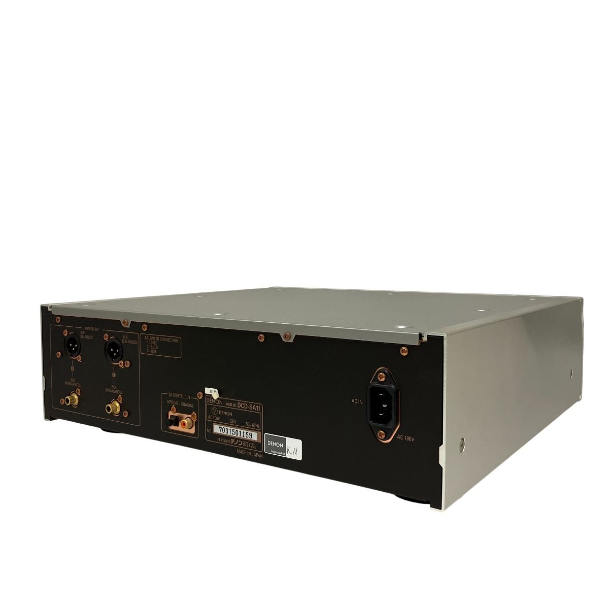 【激安大特価！】 DENON CD|SACDプレーヤー DCD-SA11 AL24 2007年製 オーディオ機器 リモコン付き デノン T10522226