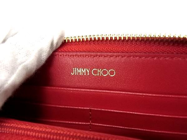 □新品□未使用□ JIMMY CHOO ジミーチュウ アティニ レザー ラウンド