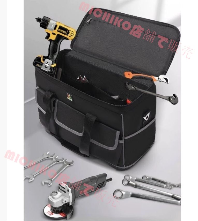  ツールキャリーバック 3 way 肩掛け キャスター付き 16ポケット 工具収納 工具 伸縮ハンドル 自立 大容量 建築 大工 防水 運搬用 20 inch 台車 DIY 工具