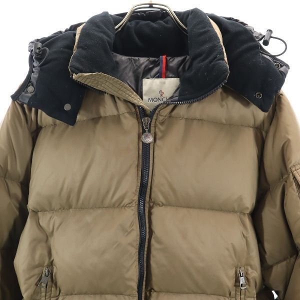 モンクレール マヤ ダウンジャケット 1 茶系 MONCLER MAYA フード ペッパージャパン メンズ  R22111670cm身幅