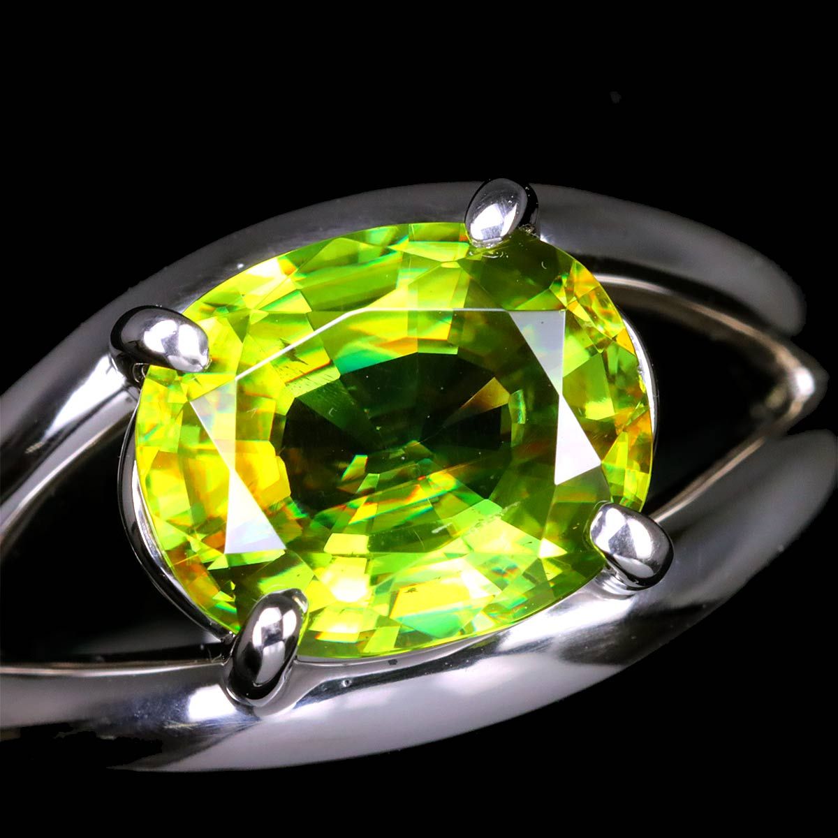 スーパーセール 半額 TASAKI タサキ 13号 田崎 プラチナ Pt 2.75ct スフェーン リング アクセサリー