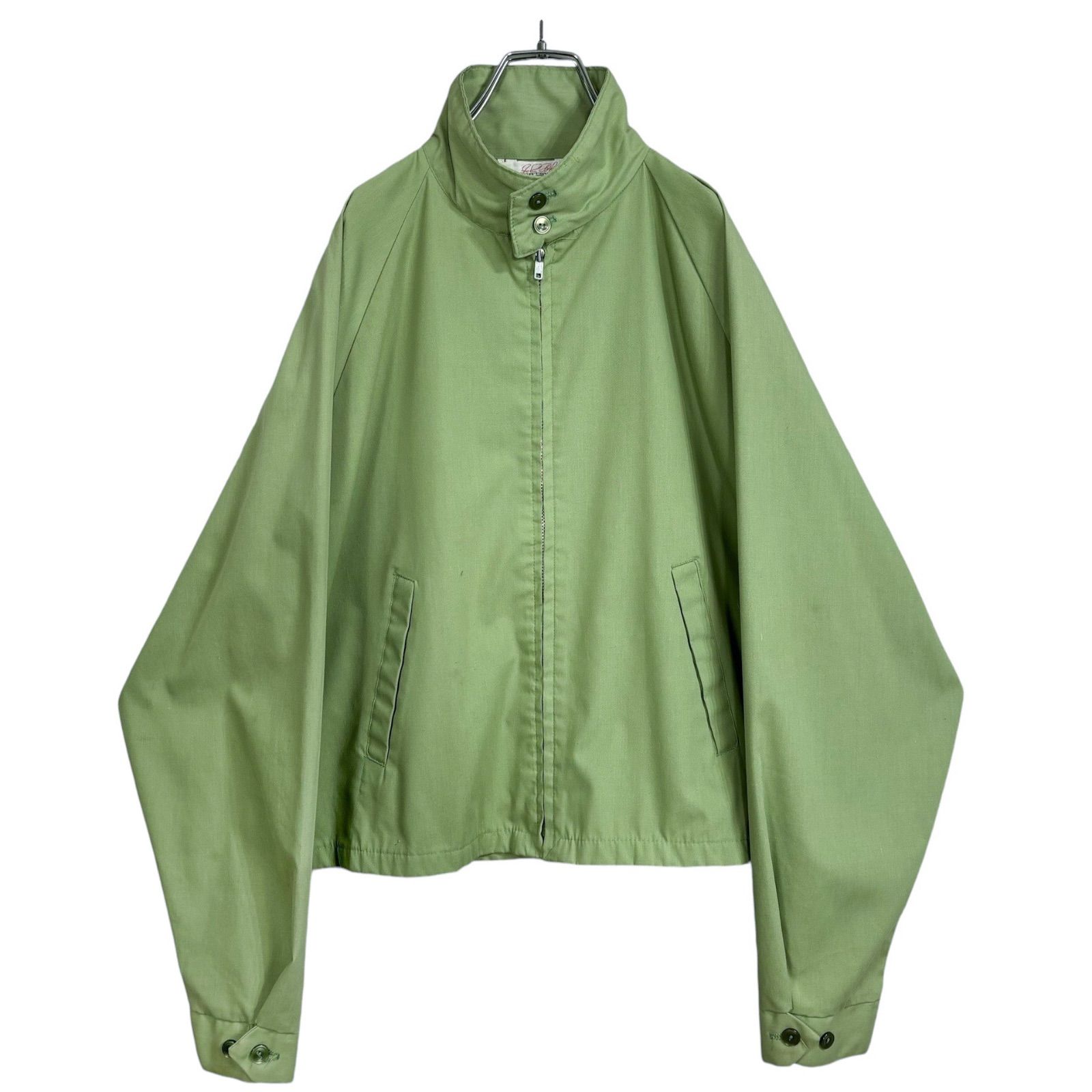 70s John Blair SPORTSWEAR pale green drizzler jacket