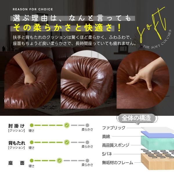 ソファ ソファーセット 5人掛け 2-5人掛け ローソファ L字 PU ソファセット ソファーベッド クッション付き ソファー コーナー ローソファー ローソファーセット NEXPOTALLINN_EU