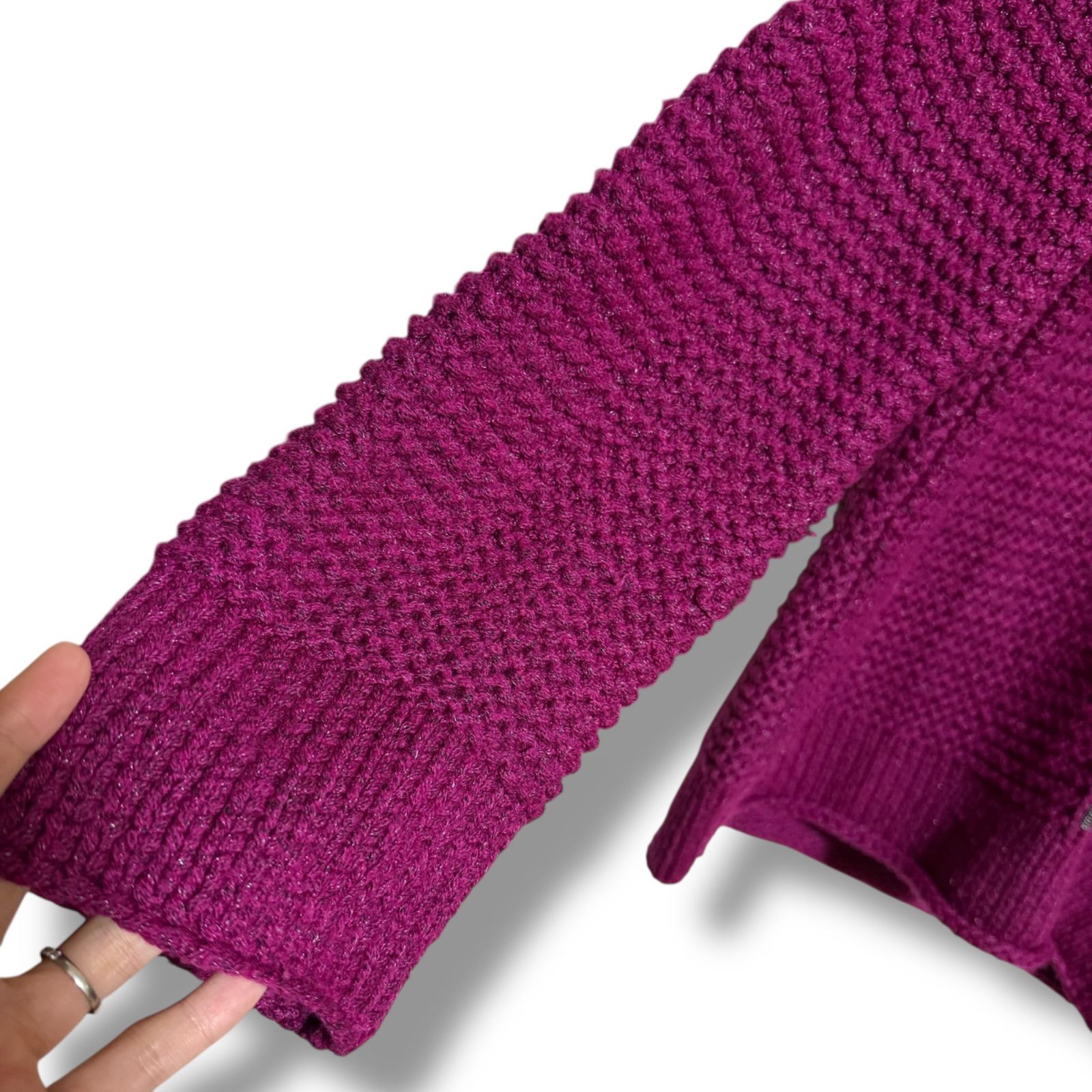 贅沢なモニーレ装飾☆美品 FABIANA FILIPPI ラメ入り ニットプル